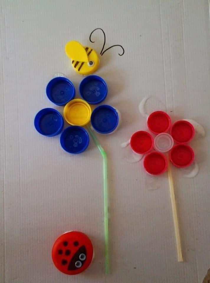 22 activités manuelles pour enfant avec des bouchons de bouteille 7