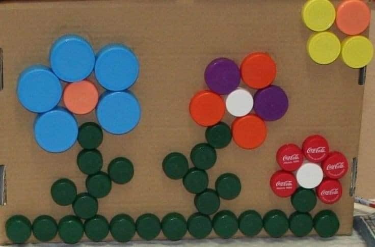 22 activités manuelles pour enfant avec des bouchons de bouteille 18