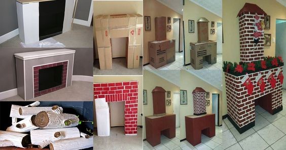 10 idées pour faire votre propre cheminée avec des cartons 10 10 idées pour faire votre propre cheminée avec des cartons 10