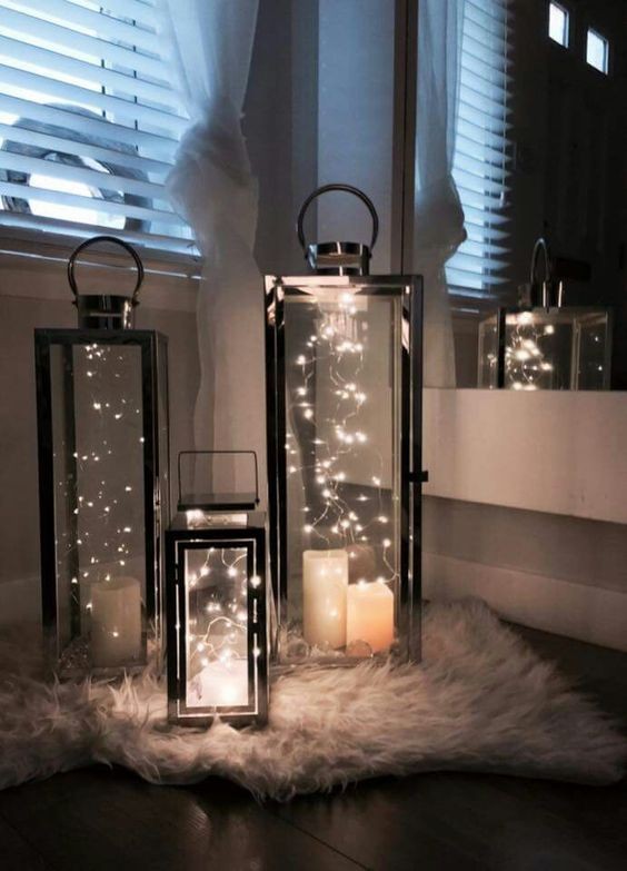 14 Décorations de Noël à faire avec une lanterne 1 14 Décorations de Noël à faire avec une lanterne 1