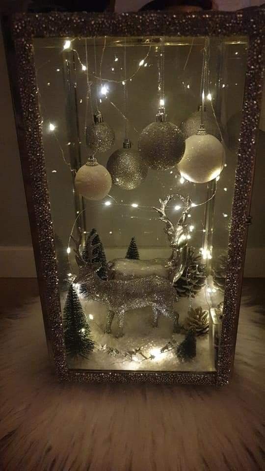 14 Décorations de Noël à faire avec une lanterne 10 14 Décorations de Noël à faire avec une lanterne 10