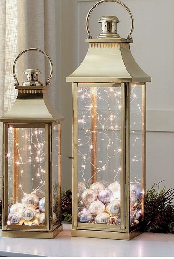 14 Décorations de Noël à faire avec une lanterne 12 14 Décorations de Noël à faire avec une lanterne 12