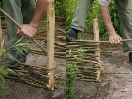 15 idées de clôtures en fibres naturelles 10