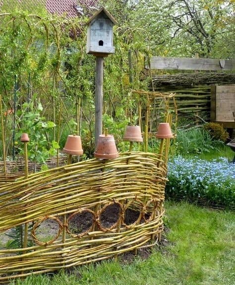 15 idées de clôtures en fibres naturelles 12