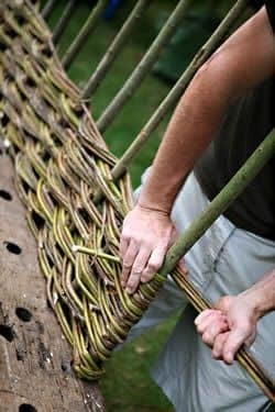 15 idées de clôtures en fibres naturelles 13