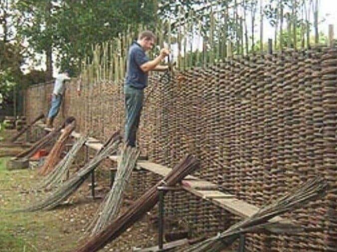 15 idées de clôtures en fibres naturelles 14