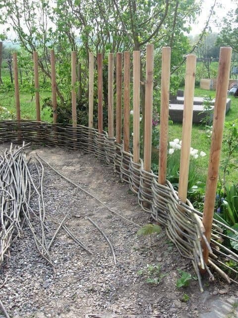 15 idées de clôtures en fibres naturelles 15