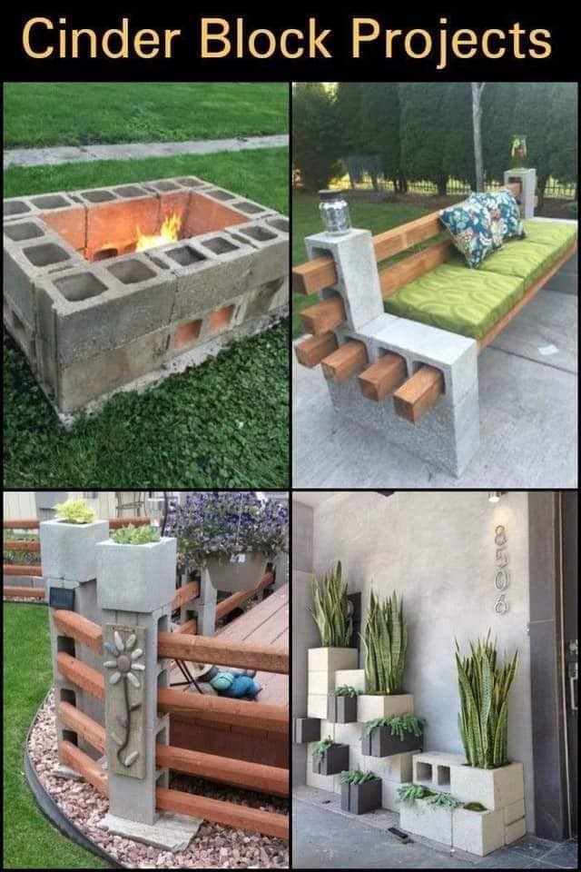 24 idées pour réutiliser les blocs en béton 5