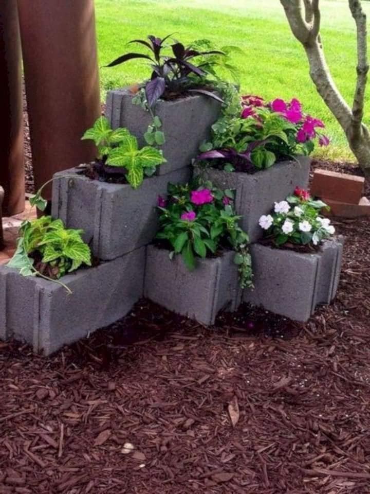 24 idées pour réutiliser les blocs en béton 7