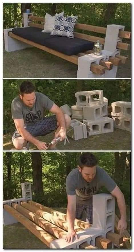 24 idées pour réutiliser les blocs en béton 12