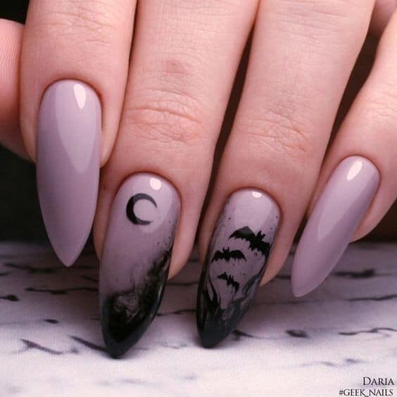 54 idées amusantes et effrayante d'ongles pour la fête d'Halloween 4 54 idées amusantes et effrayante d'ongles pour la fête d'Halloween 4