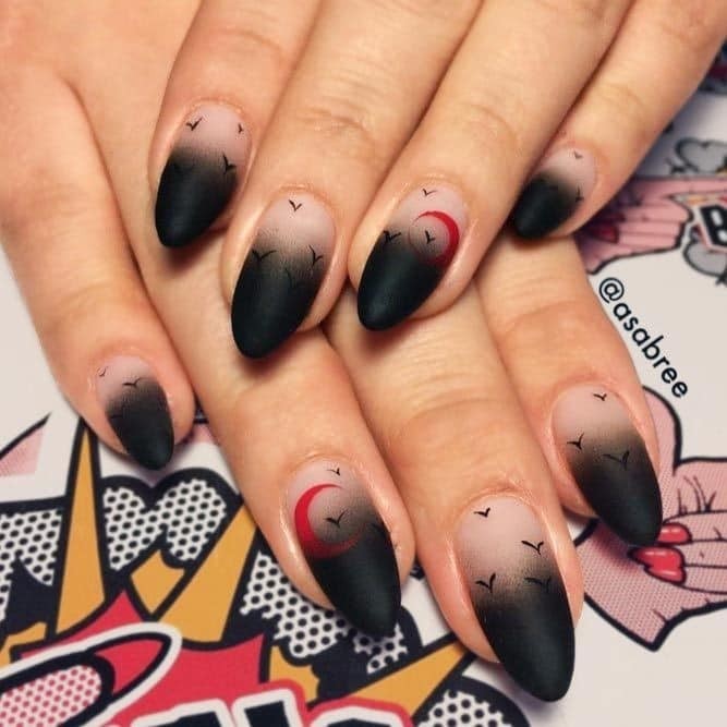 54 idées amusantes et effrayante d'ongles pour la fête d'Halloween 6 54 idées amusantes et effrayante d'ongles pour la fête d'Halloween 6