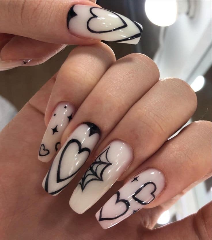 54 idées amusantes et effrayante d'ongles pour la fête d'Halloween 15 54 idées amusantes et effrayante d'ongles pour la fête d'Halloween 15