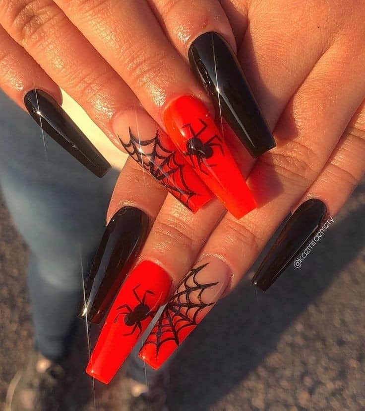 54 idées amusantes et effrayante d'ongles pour la fête d'Halloween 18 54 idées amusantes et effrayante d'ongles pour la fête d'Halloween 18