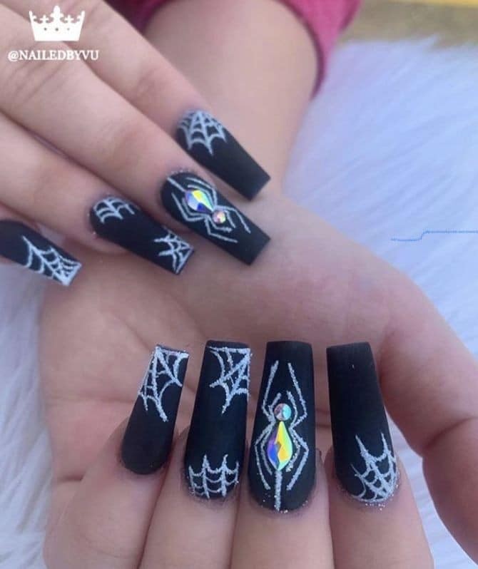 54 idées amusantes et effrayante d'ongles pour la fête d'Halloween 20 54 idées amusantes et effrayante d'ongles pour la fête d'Halloween 20