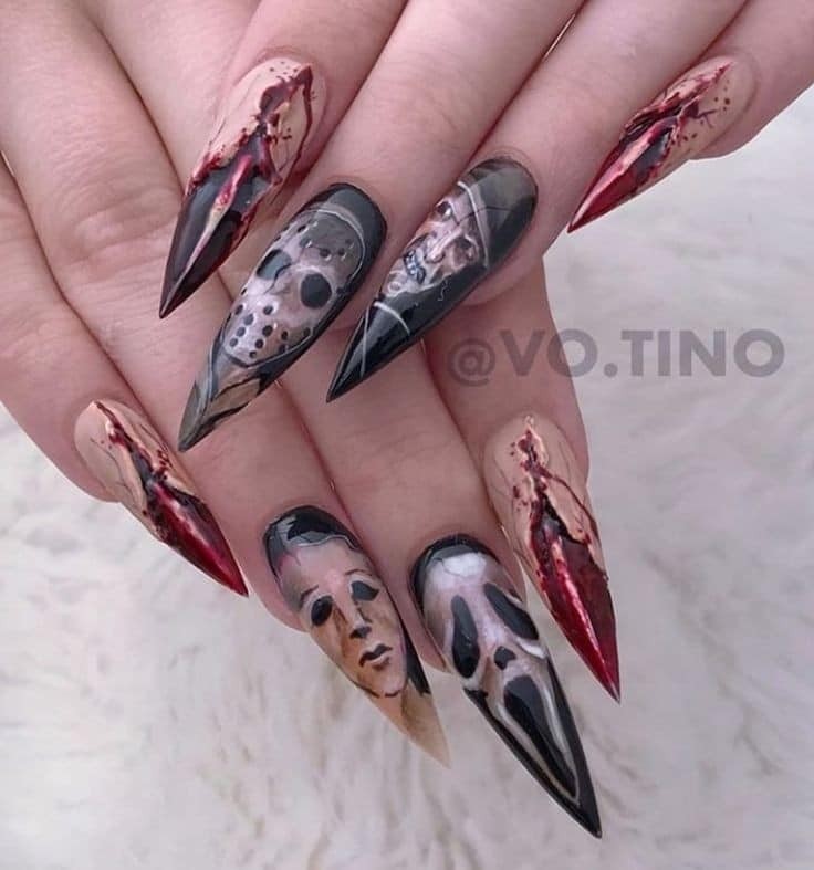 54 idées amusantes et effrayante d'ongles pour la fête d'Halloween 21 54 idées amusantes et effrayante d'ongles pour la fête d'Halloween 21