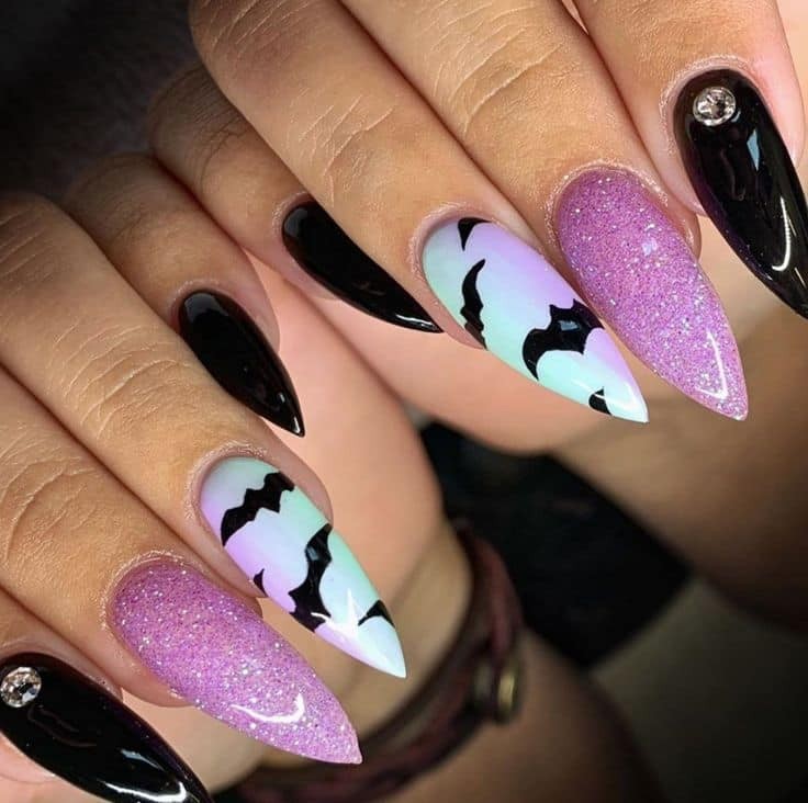 54 idées amusantes et effrayante d'ongles pour la fête d'Halloween 31 54 idées amusantes et effrayante d'ongles pour la fête d'Halloween 31