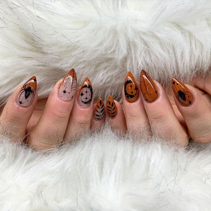 54 idées amusantes et effrayante d'ongles pour la fête d'Halloween 35 54 idées amusantes et effrayante d'ongles pour la fête d'Halloween 35