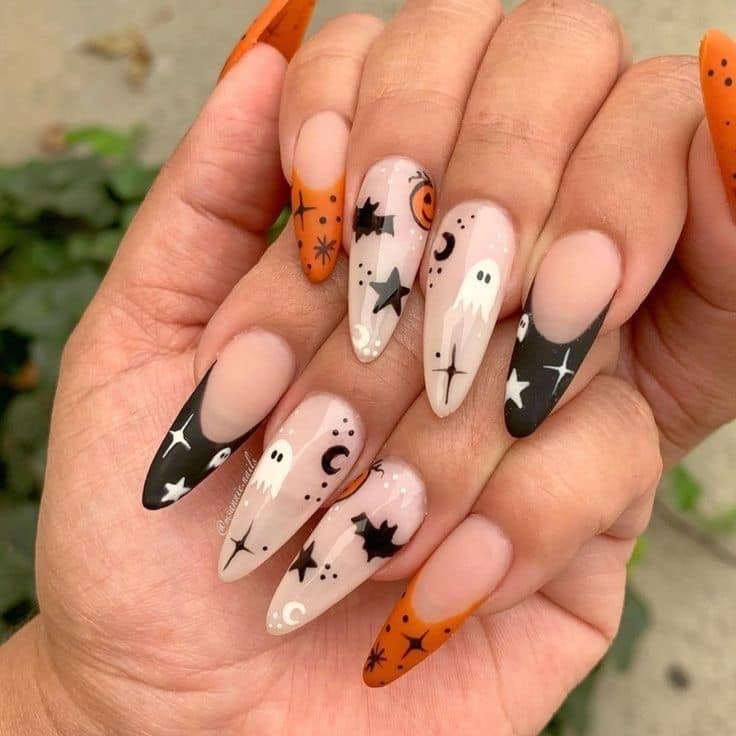 54 idées amusantes et effrayante d'ongles pour la fête d'Halloween 36 54 idées amusantes et effrayante d'ongles pour la fête d'Halloween 36