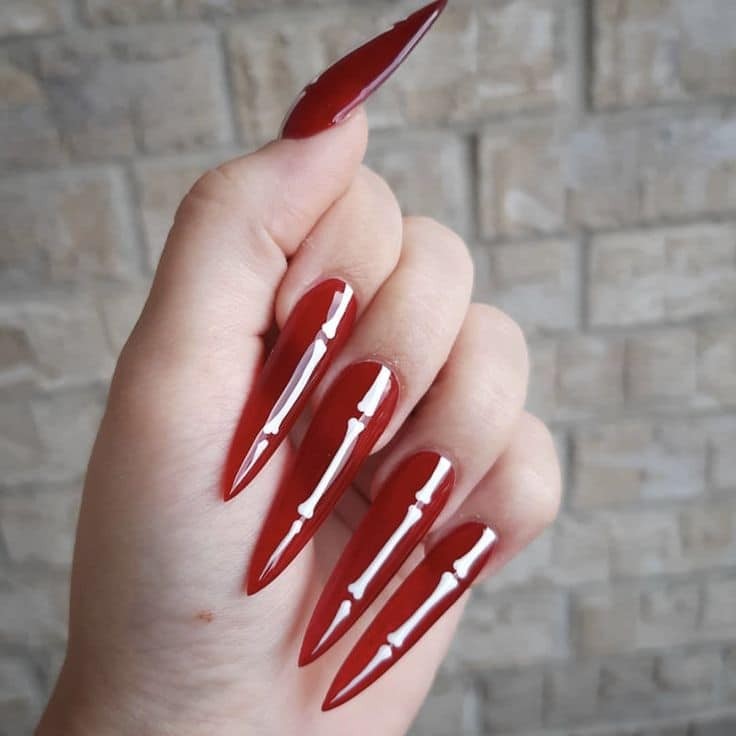 54 idées amusantes et effrayante d'ongles pour la fête d'Halloween 43 54 idées amusantes et effrayante d'ongles pour la fête d'Halloween 43