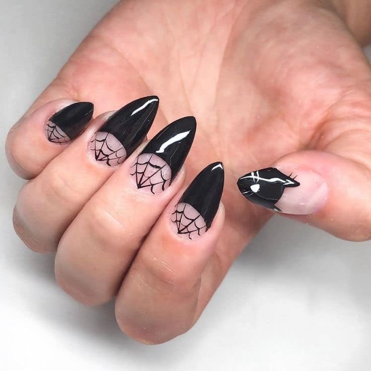 54 idées amusantes et effrayante d'ongles pour la fête d'Halloween 50 54 idées amusantes et effrayante d'ongles pour la fête d'Halloween 50