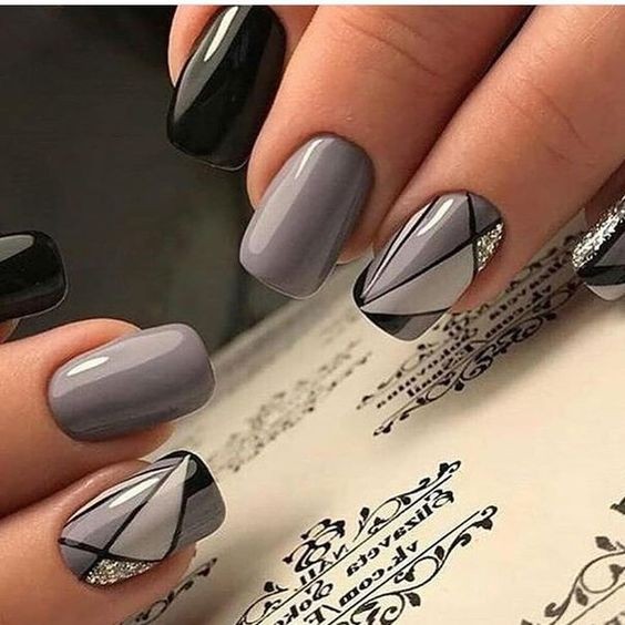 20 idées d'ongles gris que vous allez adorer 1 20 idées d'ongles gris que vous allez adorer 1