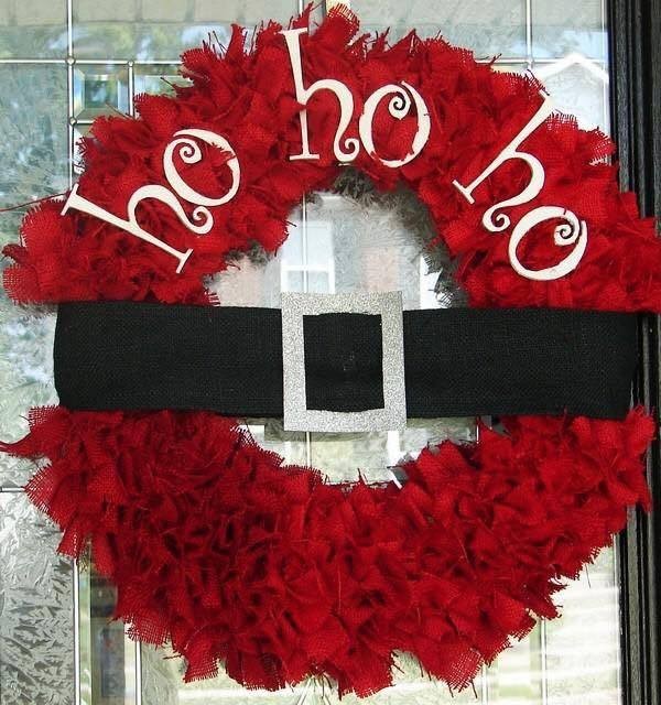 34 belles décorations de Noël pour votre porte 3 34 belles décorations de Noël pour votre porte 3
