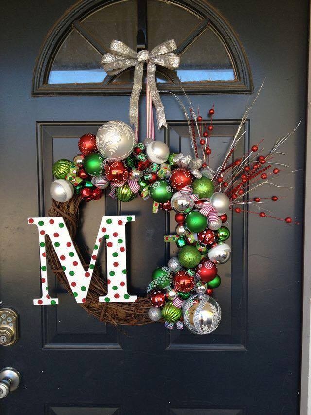 34 belles décorations de Noël pour votre porte 5 34 belles décorations de Noël pour votre porte 5