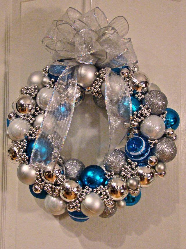34 belles décorations de Noël pour votre porte 7 34 belles décorations de Noël pour votre porte 7
