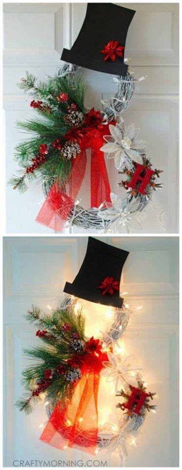 34 belles décorations de Noël pour votre porte 9 34 belles décorations de Noël pour votre porte 9