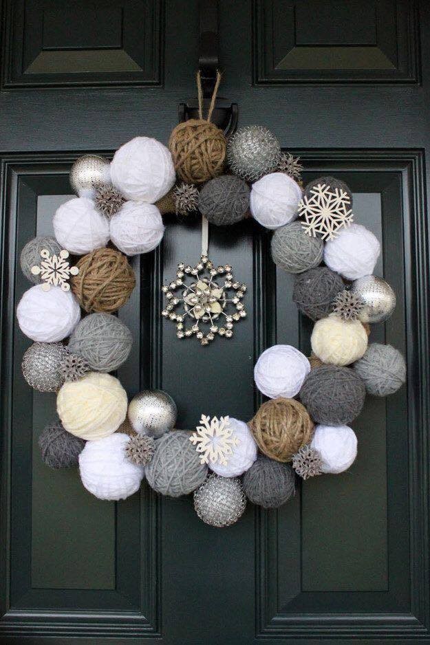 34 belles décorations de Noël pour votre porte 22 34 belles décorations de Noël pour votre porte 22