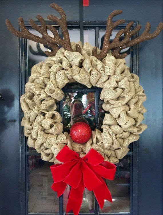 34 belles décorations de Noël pour votre porte 29 34 belles décorations de Noël pour votre porte 29