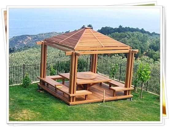 16 idées de gazebo en bambou et bois 2