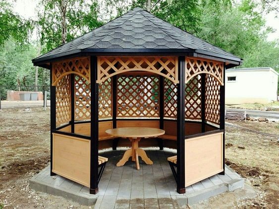 16 idées de gazebo en bambou et bois 3