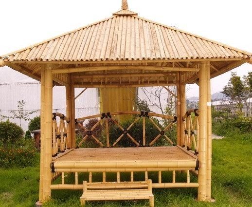 16 idées de gazebo en bambou et bois 8