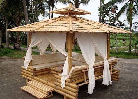 16 idées de gazebo en bambou et bois 9
