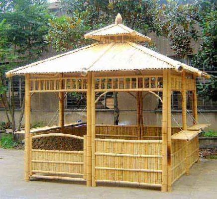 16 idées de gazebo en bambou et bois 11