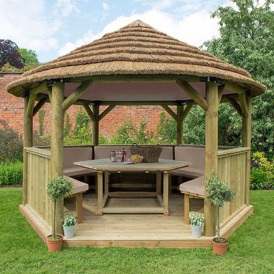 16 idées de gazebo en bambou et bois 13