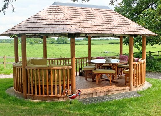 16 idées de gazebo en bambou et bois 15