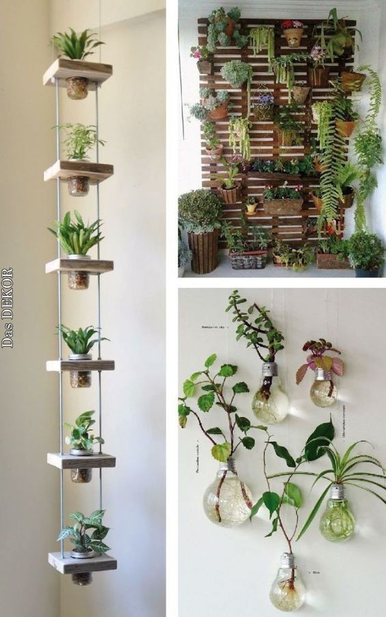 31 idées de jardinières murales en bois pour vos plantes 4