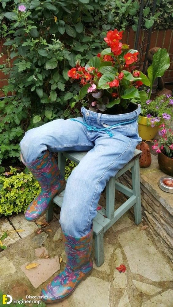 13 idées pour recycler les vieux jeans pour le jardin 2 13 idées pour recycler les vieux jeans pour le jardin 2
