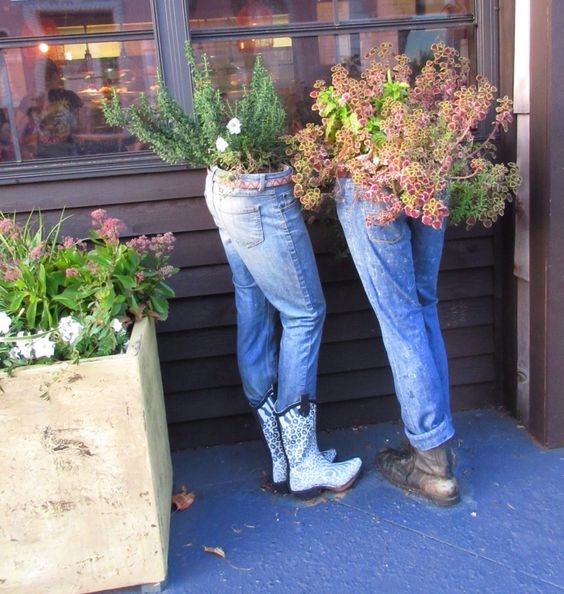 13 idées pour recycler les vieux jeans pour le jardin 6 13 idées pour recycler les vieux jeans pour le jardin 6