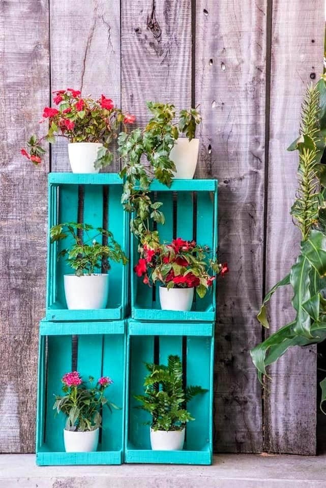 8 jardinières verticales en palettes à faire soi-même 8