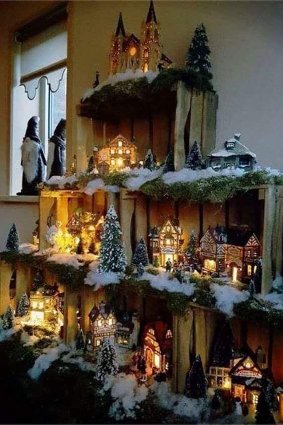 8 décors de Noël à faire avec des caisses en bois 1