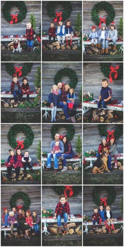 17 Idées de séances photos de famille à faire à Noël 10