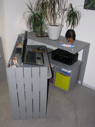 17 idées de bureaux en palettes pour votre espace de travail 7 17 idées de bureaux en palettes pour votre espace de travail 7