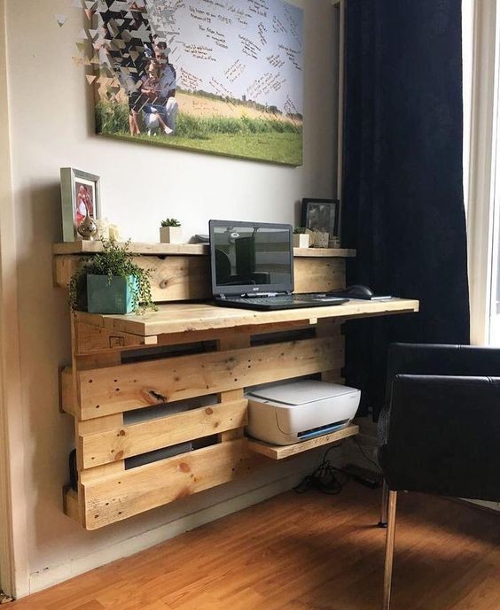 17 idées de bureaux en palettes pour votre espace de travail 12 17 idées de bureaux en palettes pour votre espace de travail 12