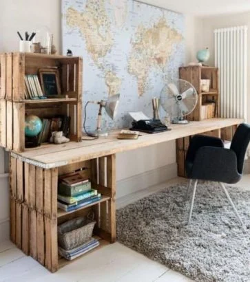 17 idées de bureaux en palettes pour votre espace de travail 4 17 idées de bureaux en palettes pour votre espace de travail 4