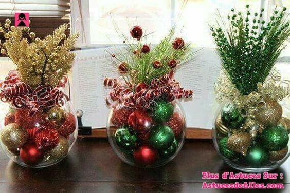 21 Centres de Tables de Noël à Faire Avec Un Bocal en Verre 3 21 Centres de Tables de Noël à Faire Avec Un Bocal en Verre 3