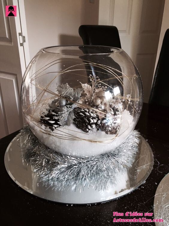 21 Centres de Tables de Noël à Faire Avec Un Bocal en Verre 6 21 Centres de Tables de Noël à Faire Avec Un Bocal en Verre 6